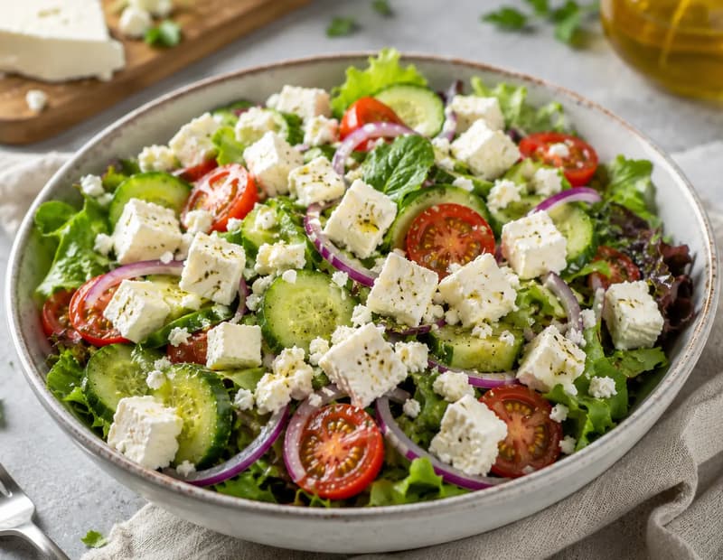 Peynirli salata