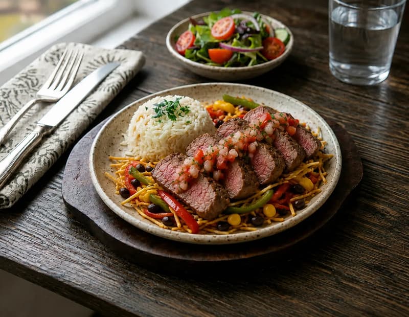 Karabiberli soslu bonfile