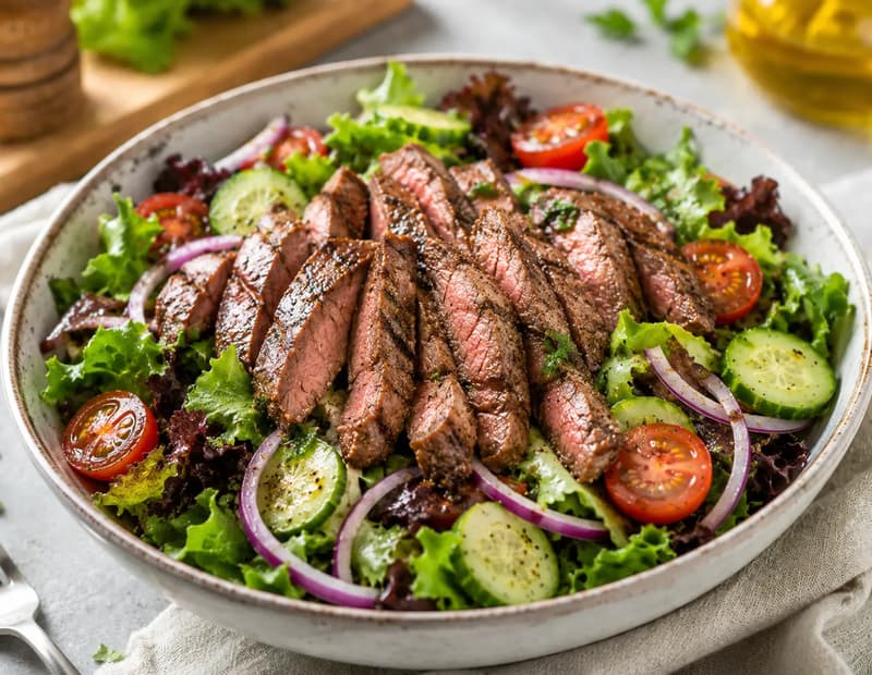 Biftekli salata