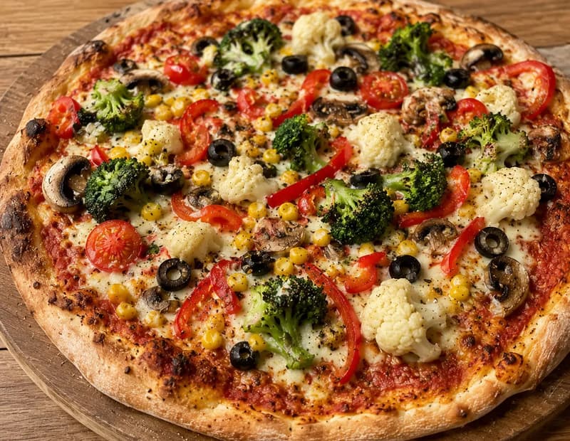 Sebzeli pizza