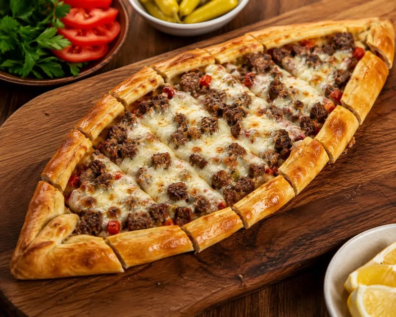 Kuşbaşılı Kaşarlı Pide