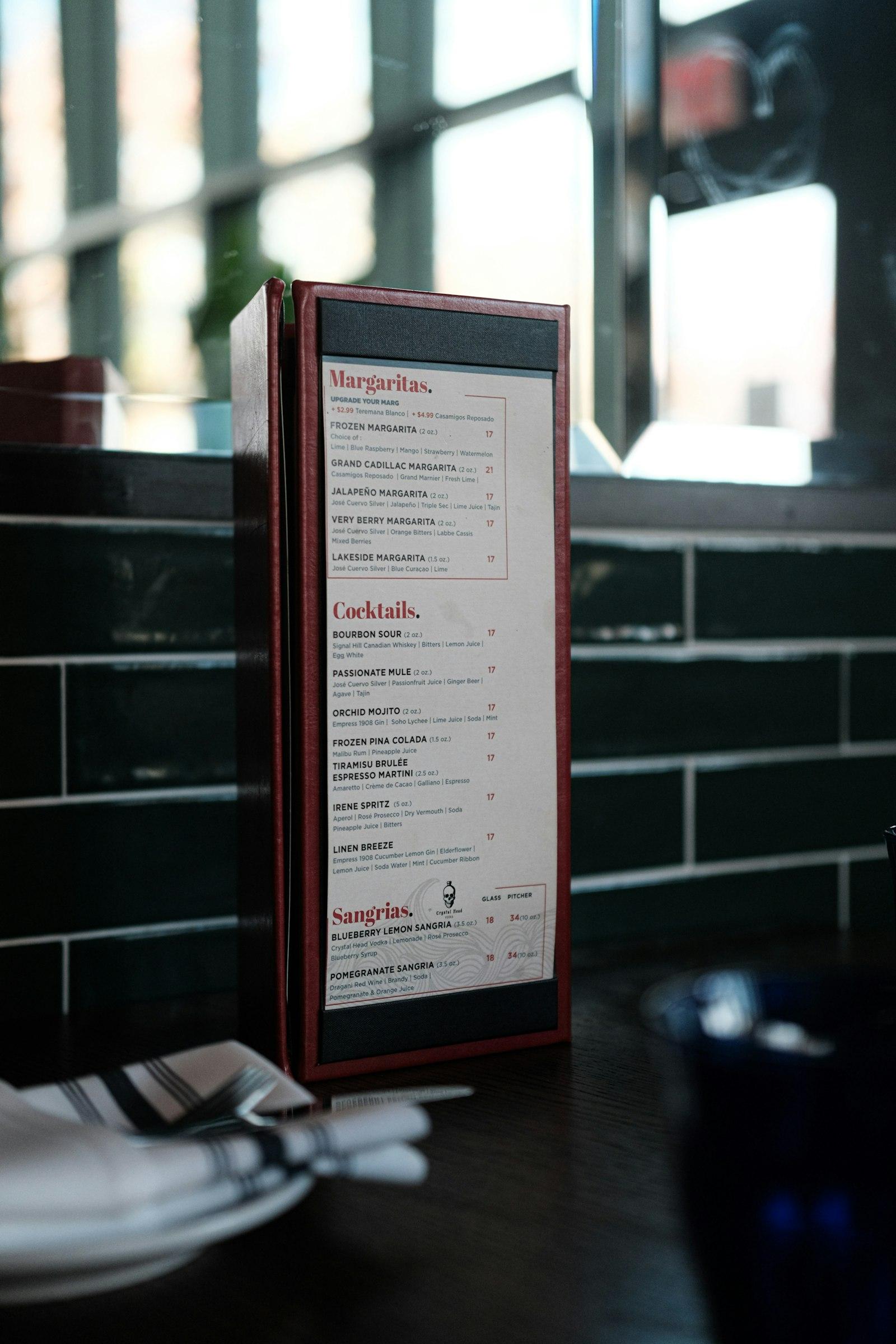 Restoran Menü İçeriği Kontrol Listesi